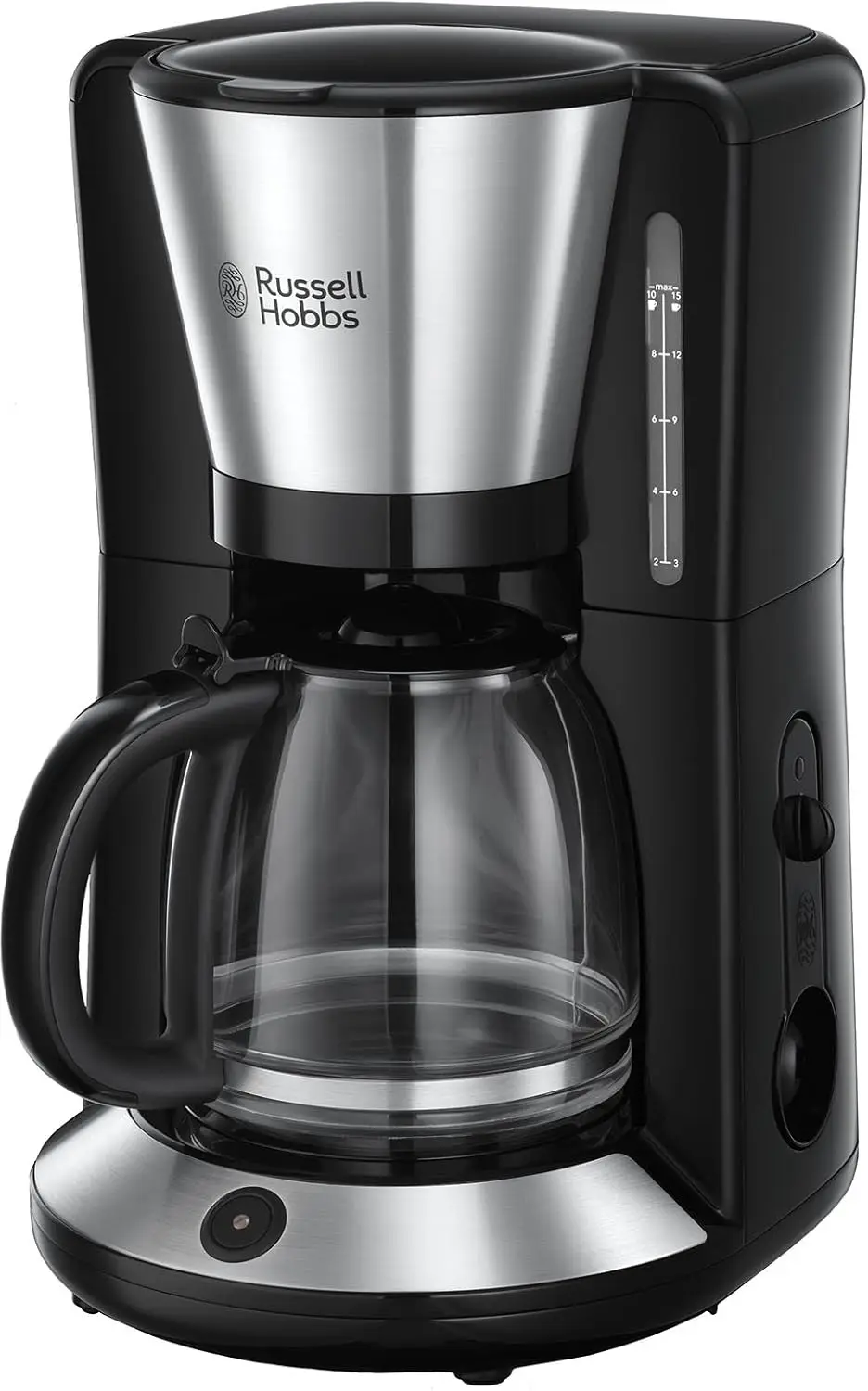 Russell Hobbs Kaffeemaschine [Brausekopf für optimale Extraktion&Aroma] Adventure (max 10 Tassen, 1,25l Glaskanne, Warmhalteplat