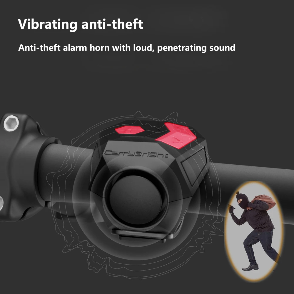 جرس دراجة كهربائي جديد بصوت عالٍ مع أبواق دراجة صوت تحذيرية مع صوت تحذير وبطارية لدراجات سكوتر الأطفال