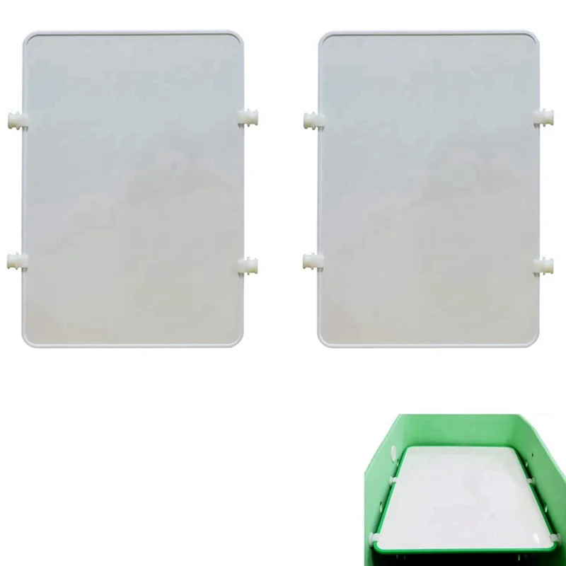 AB11-2Pcs Portable Dividing Tray For Bogg Bag Divider Tray Beach Bag Accessories White