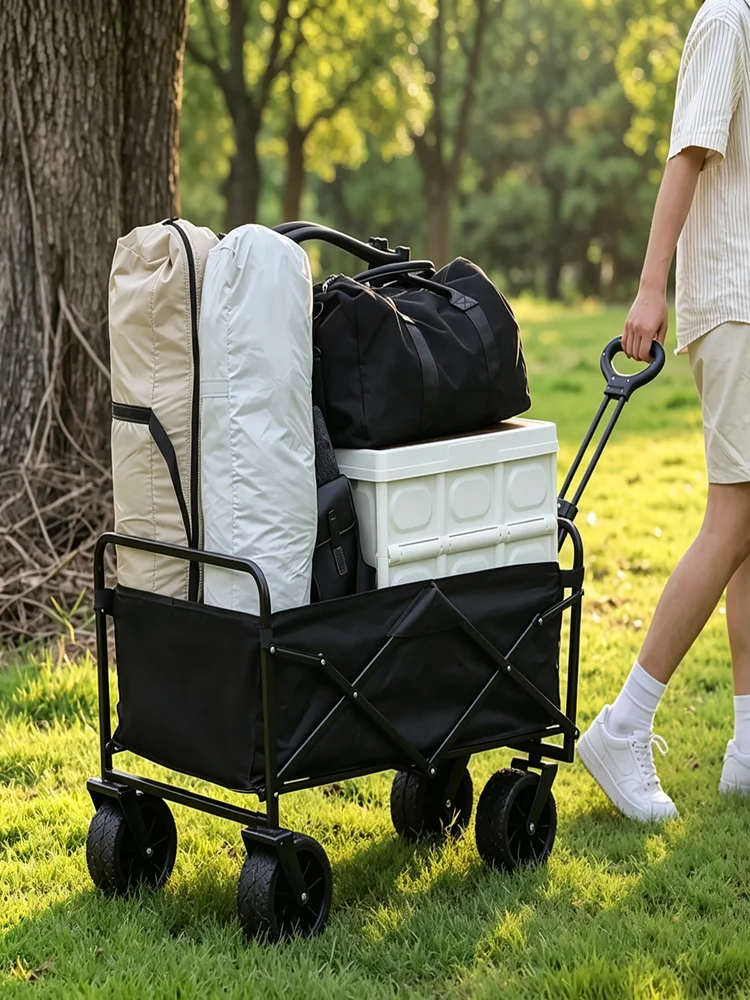 Darmowa wysyłka Szybka 3-dniowa do Polski Wielofunkcyjny wózek Outdoor Camping Vehicle Składany Miejsce do spotkań Wózek ręczny Przenośny składany wózek Mobilne stoisko — 2
