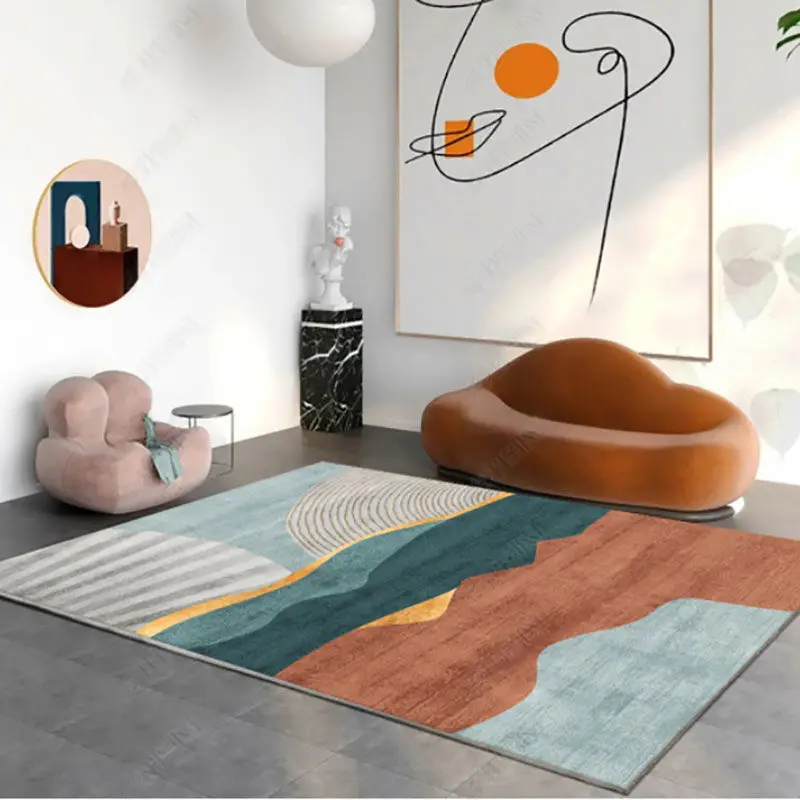 Nordic Carpet Washable Carpet Living Room Modern Coffee Table Floor Rugs Bedroom Pad Bedside Mat Decoration Home Area Rug Large