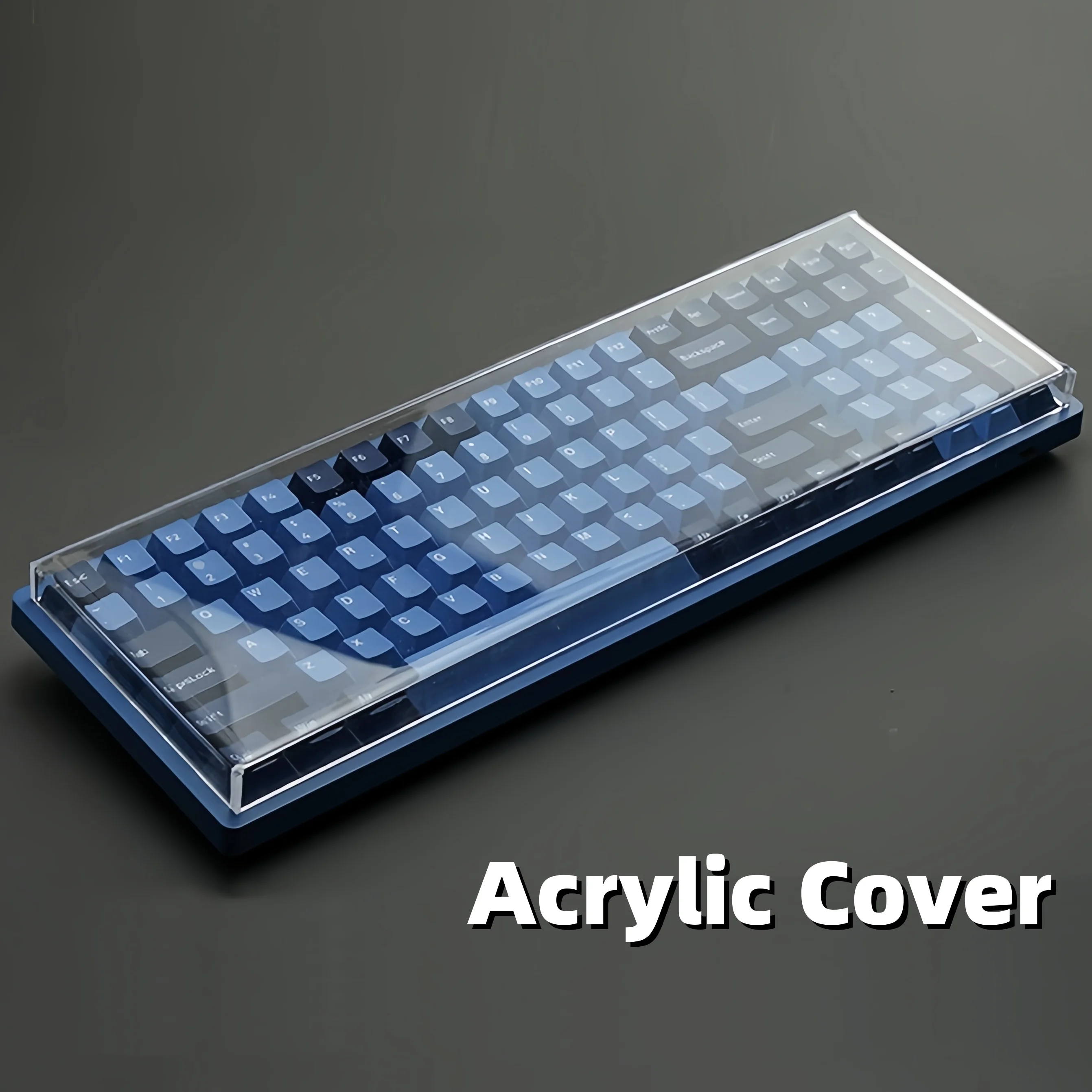 Acrylic Mechanical Keyboard Dust Cover Compatiable With Layout 60/64/68/84/87/96/104/108/NJ68 Transparent Protecting Shield