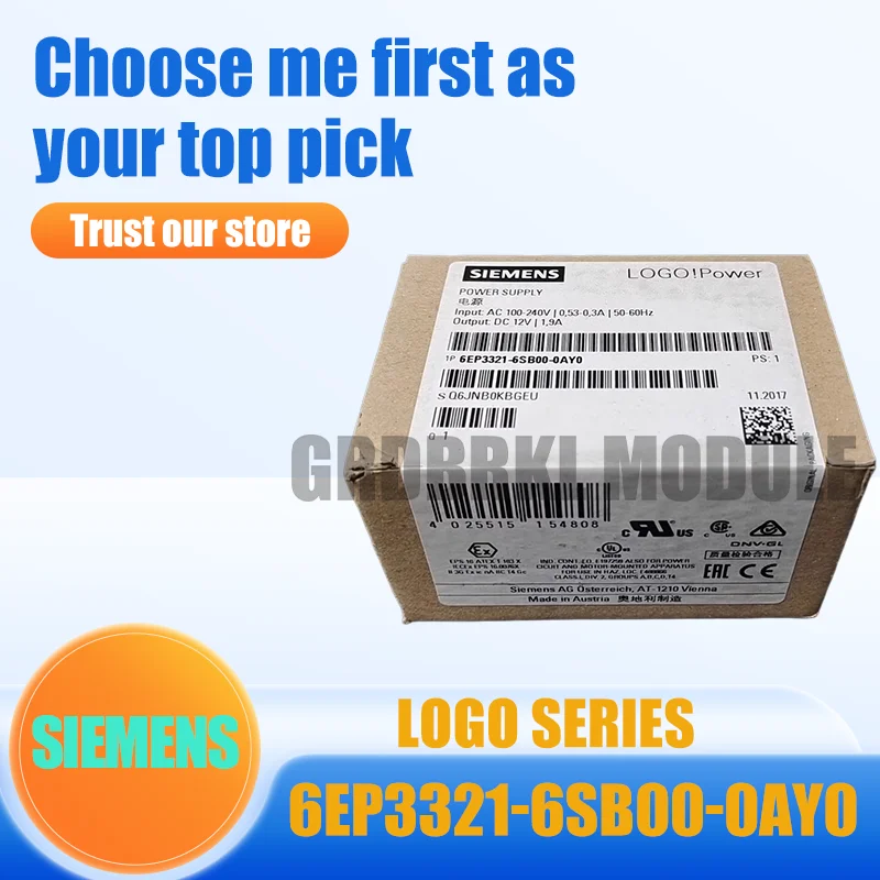 

Brand New Original SIEMENS 6EP3321-6SB00-0AY0 6EP3 321-6SB00-0AY0 LOGO! Power supply
