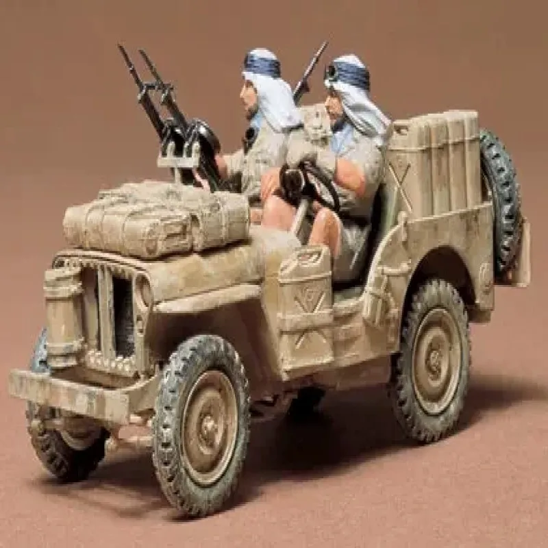 Tamiya 35033 1:35 Scale Assembly Car Model British Special Air Service Jeep Building Kits Model Hobby DIY Collection