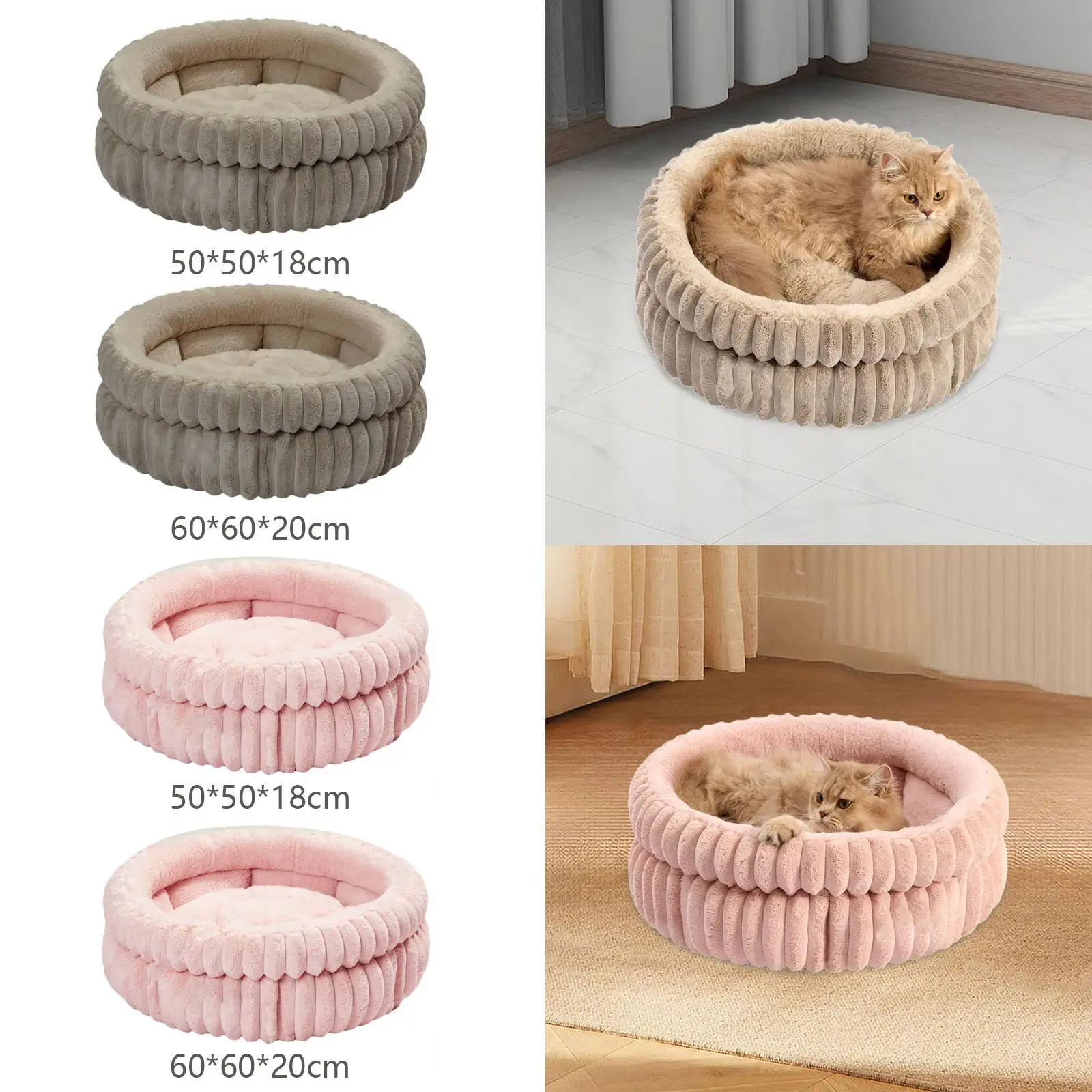 Pet Bed Dog Cushion Bed Non Skid Bottom Kennel Pet Self Warming Bed Pet Sleeping Mat for Puppy Pomeranian