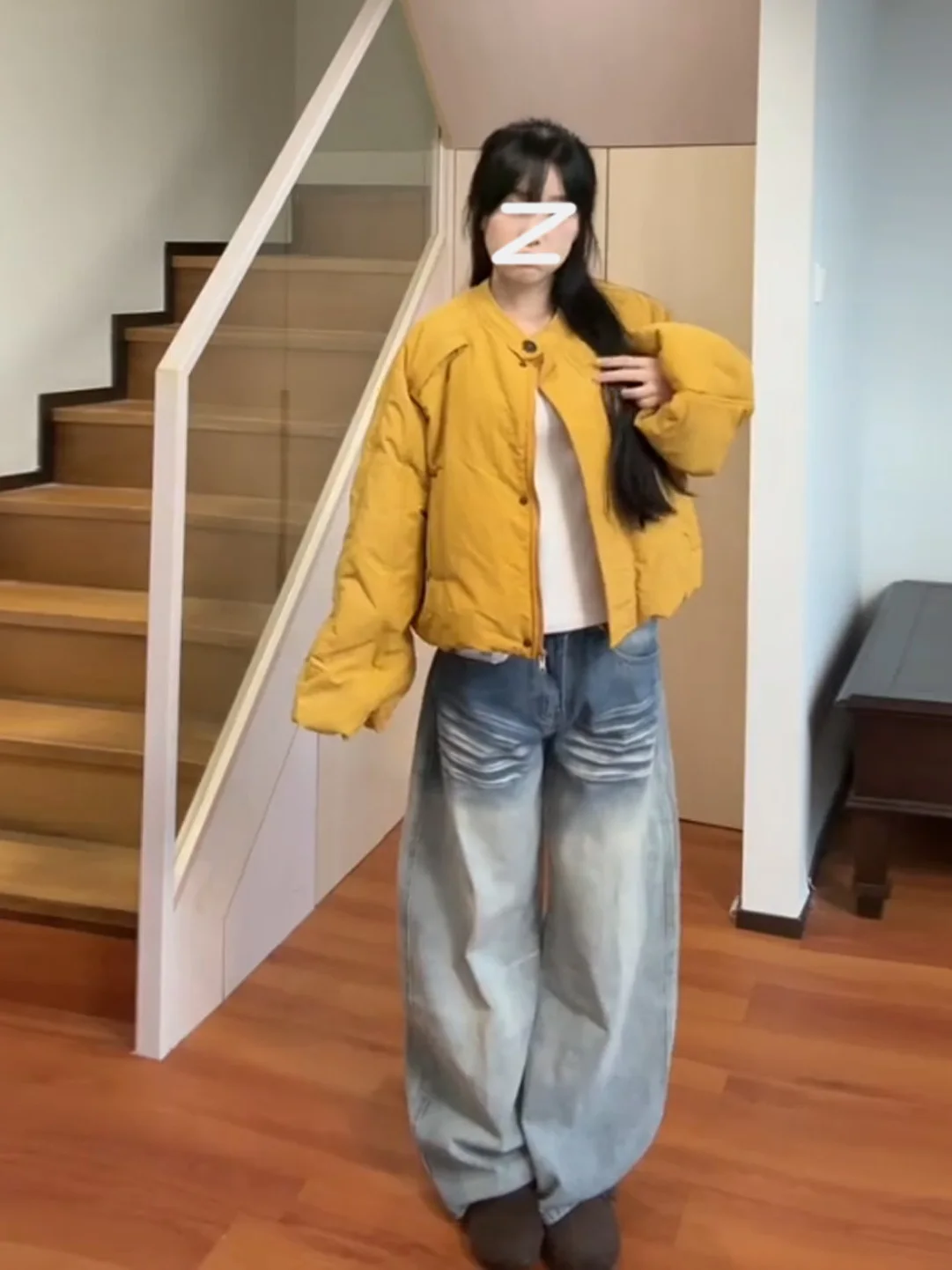 

Fashionable High-Quality round Neck Warm Cotton Jacket Women's Winter 2025 New Korean Style Casual Versatile Thick Outerwear