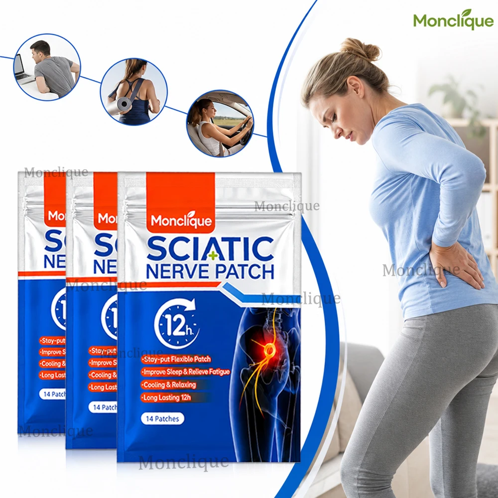 Hip Sciatic Nerve Patch Breathable Buttocks Hot Compress Skin-friendly Comfortable Relax Muscles Fitness Yoga Massage Mat