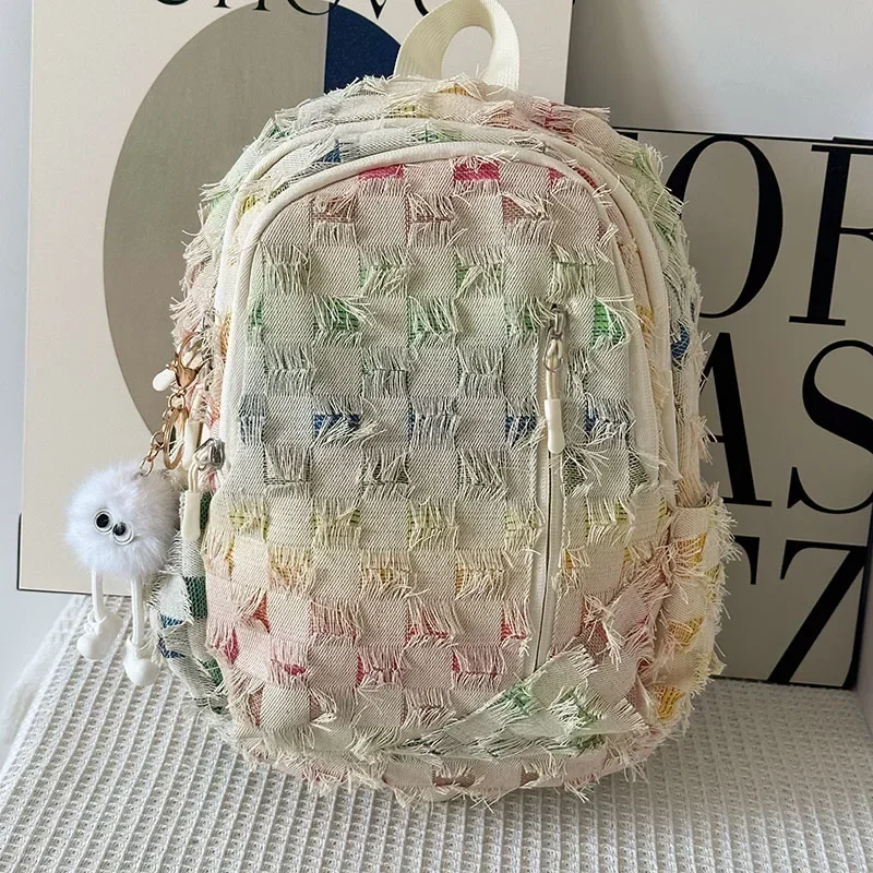 2024 New Summer Internet Celebrity Gradual Change Women\'s Backpack Original Niche Design Travel Backpack Fashion Small Backpack