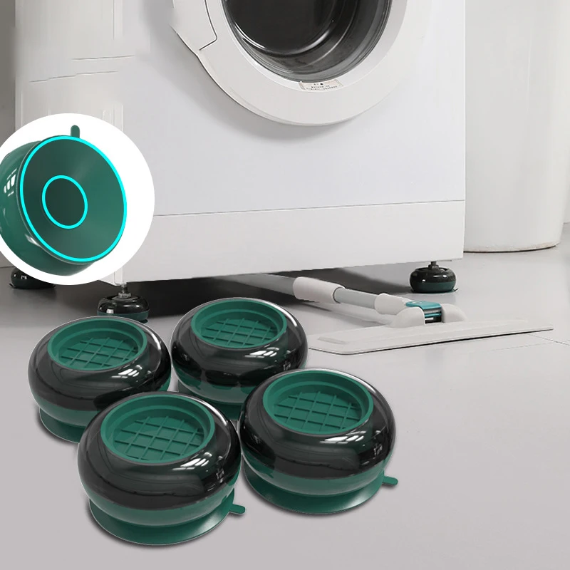 4 Stück Vibrationspads für Waschmaschinen, Anti-Stützfüße, Stabilisator-Basisfuß