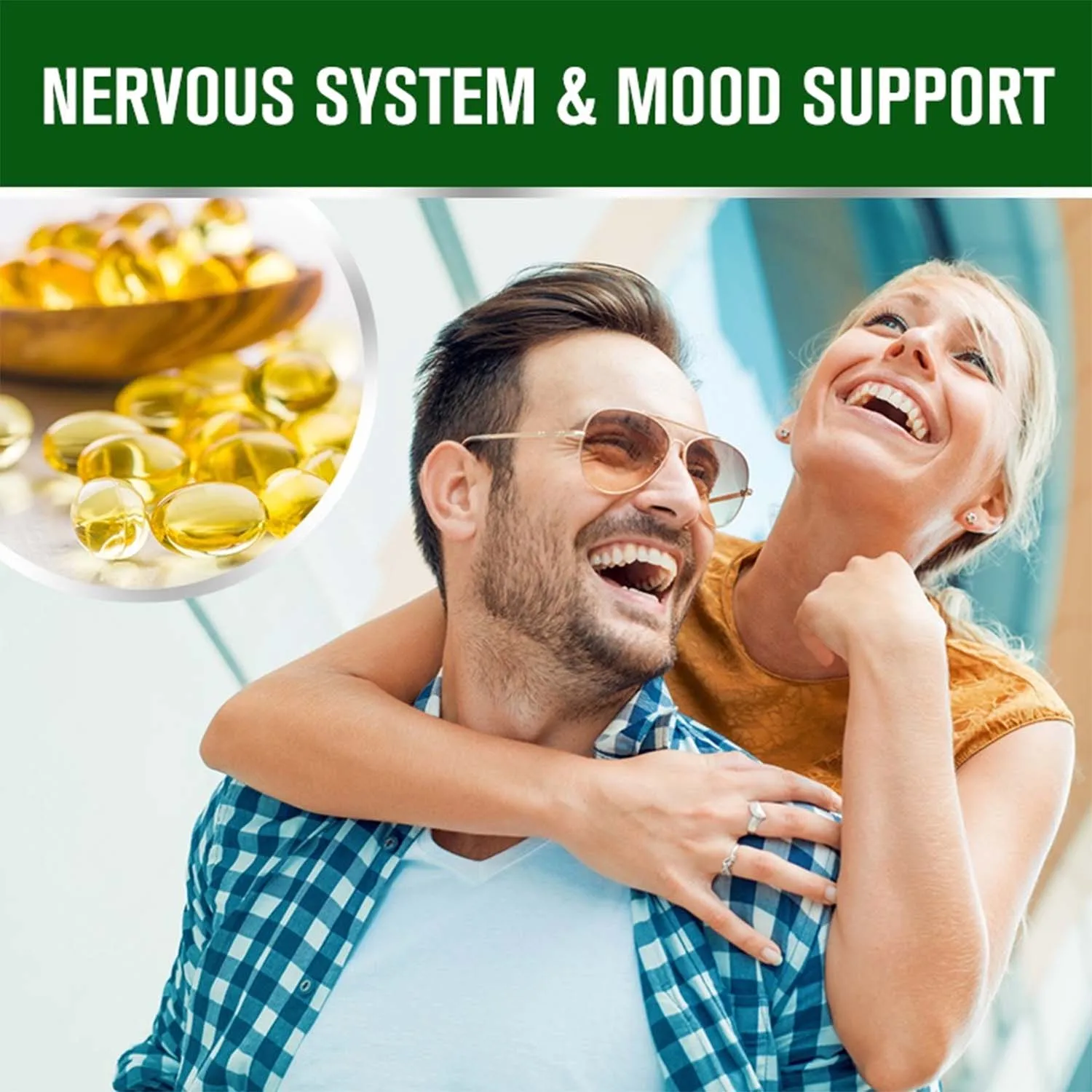 كبسولات فيتامين ب المركبة B1، B2، B3، B5، B6، B7، B9، B12 مكمل غذائي كامل للإجهاد والطاقة ودعم المناعة غير المضغوطة