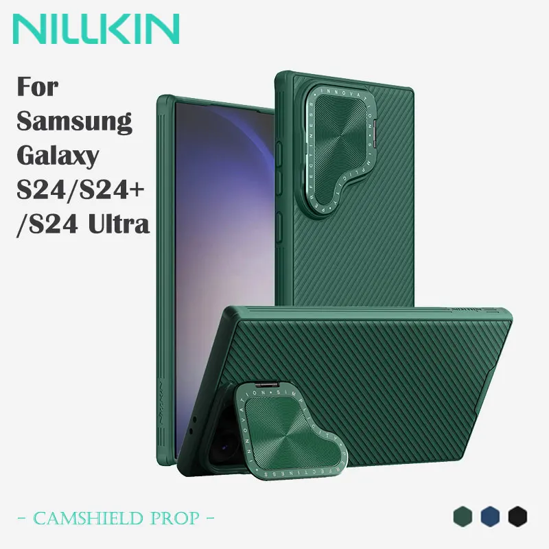 Магнитный чехол NILLKIN CamShield для Samsung Galaxy S24/S24 Plus/S24 Ultra, крышка объектива, предотвращающие падение безопасности, держатель для мобильного телефона