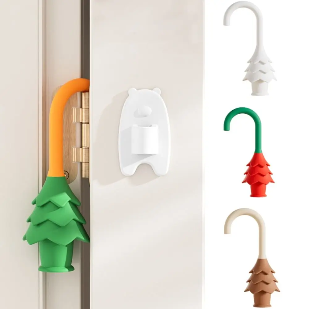 

Cute Christmas Tree Shape Door Stopper Anti Pinch Hand Silicone Door Lock Baby Safety Portable Door Hinge Cover