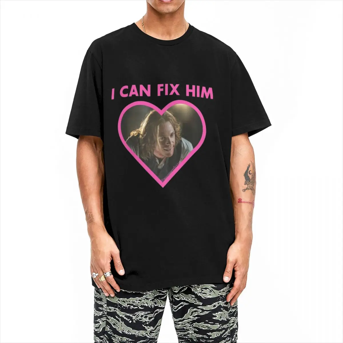 Lestat De Lioncourt I Can Fix Him T-Shirt Interview with the Vampire Funny 100% Cotton Crewneck Short Sleeve T Shirt Clothes