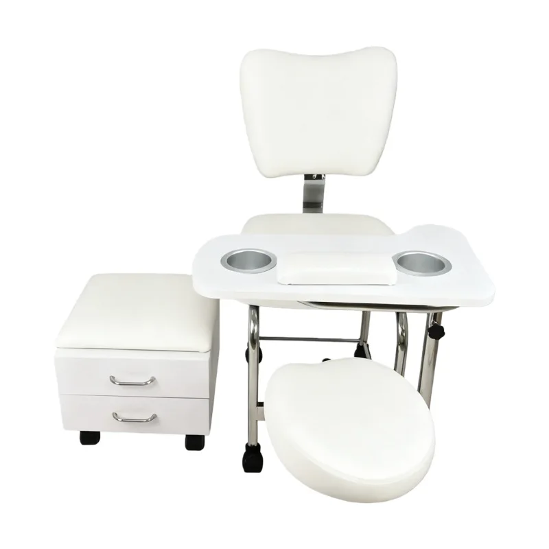 Luxury modern functional pedicure table, pedicure chair, manicure chair, movable stool, suitable for beauty salons