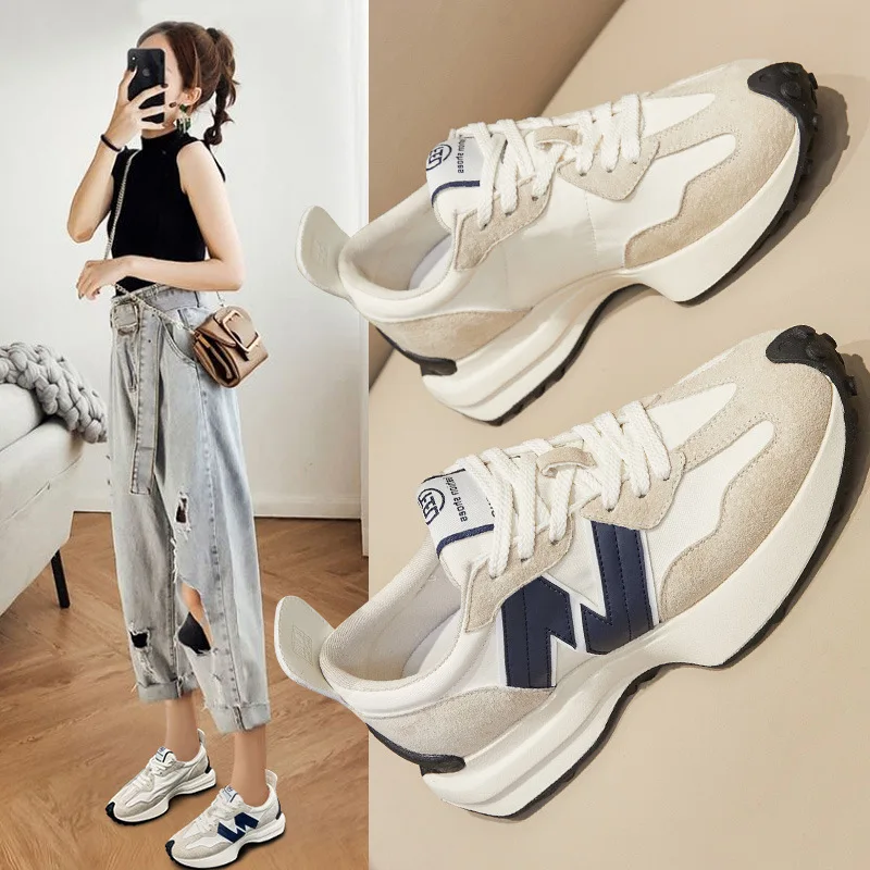 Waffle N word shoes women's spring and fall new breathable Dad Shoes hundreds of running casual shoes ins tide