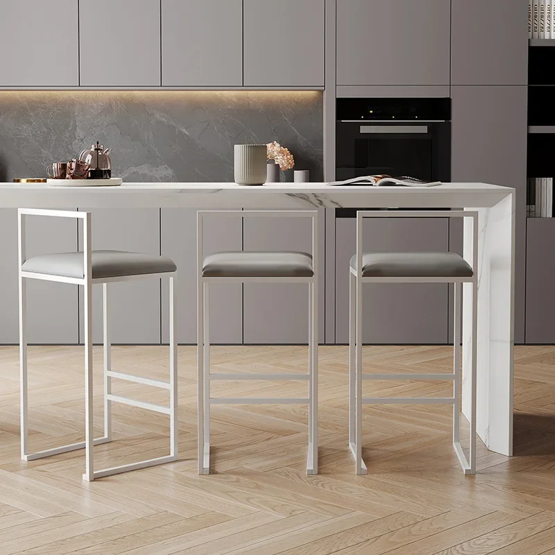 

Modern Dining Bar Chairs Kitchen Luxury Make Up High Bar Chairs Reception Desk Taburete De Cocina Alto Home Furniture