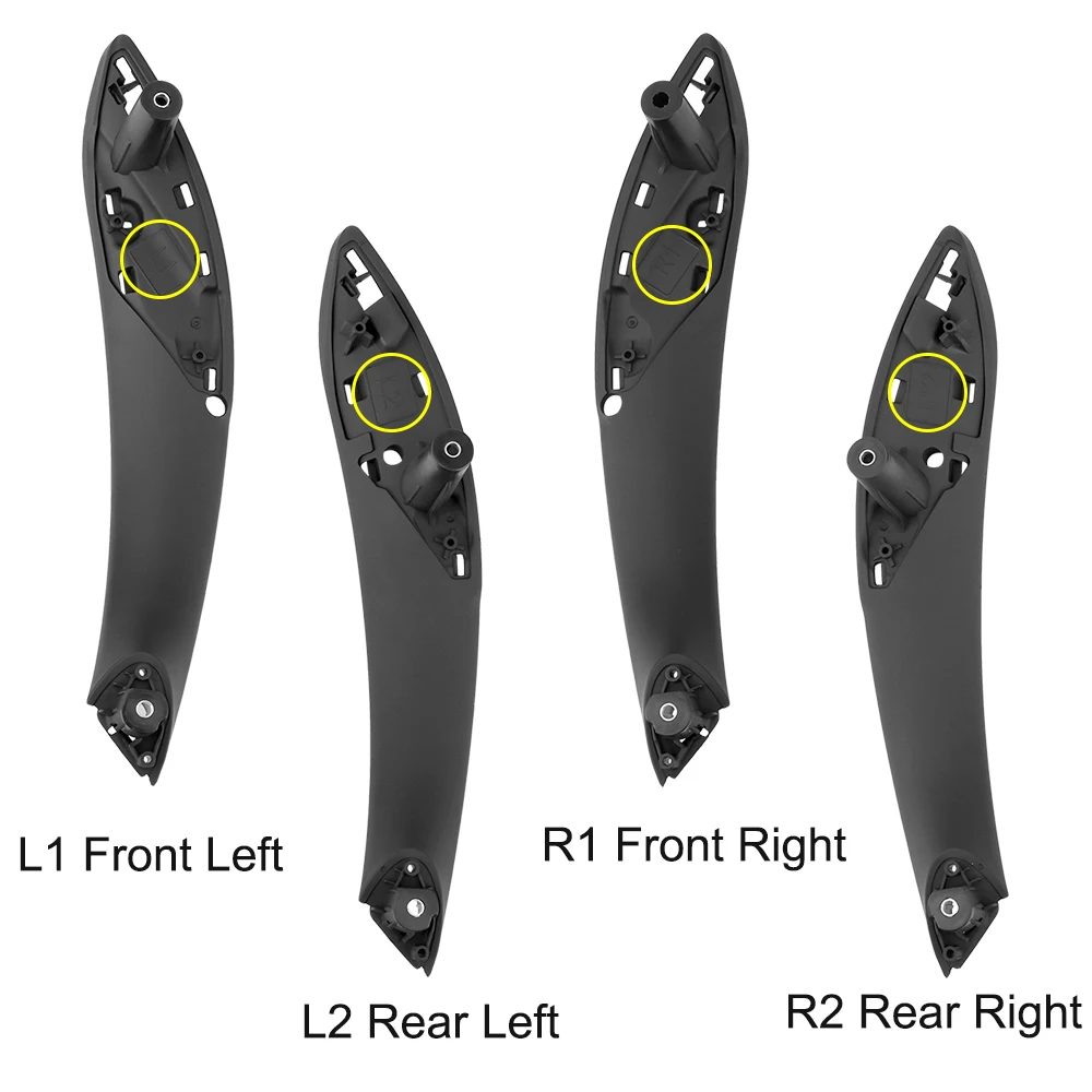 Car Inner Handle Door Panel Pull Trim Cover Interior Door Handles Black Front Rear Left/Right For BMW F30 F80 F31 F32 F34 F35