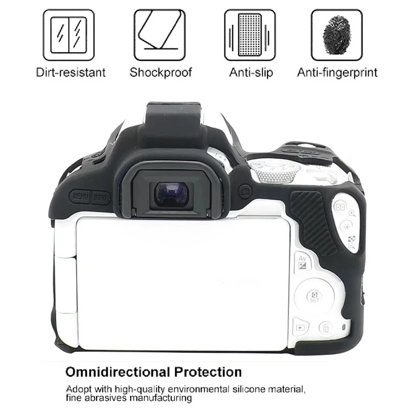 PULUZ For Canon EOS 250D Camera Protective Case Soft Silicone Soft High Quality Natural Silicone Material Protect Housing