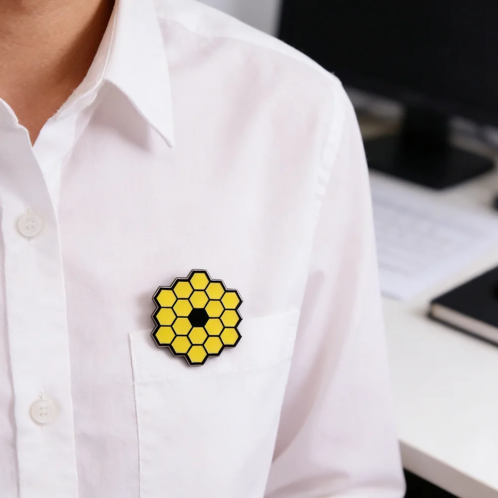 James Webb Space Telescope Enamel Pin Lab Science Astronomy Lapel Brooch Badge Gifts for Scientific Enthusiast