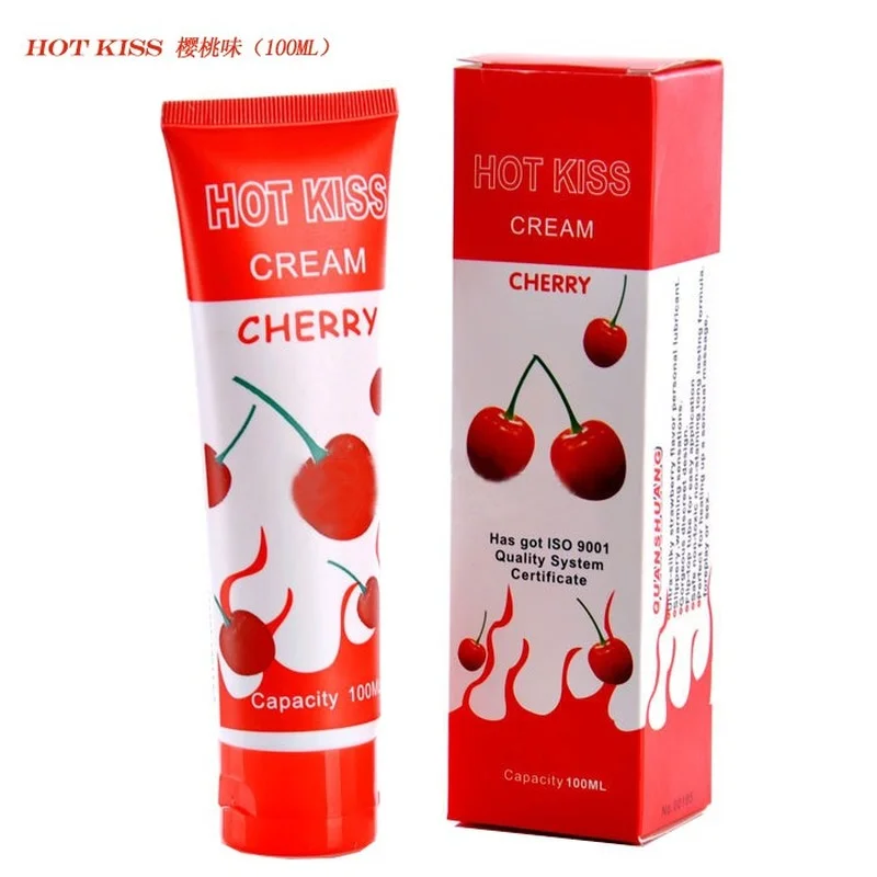 Strawberry flavor Lubricant sexual 100ml/50ml Cherry Cream Personal aphrodisiac for woman  Oral Sex Vaginal Adult Sex Products