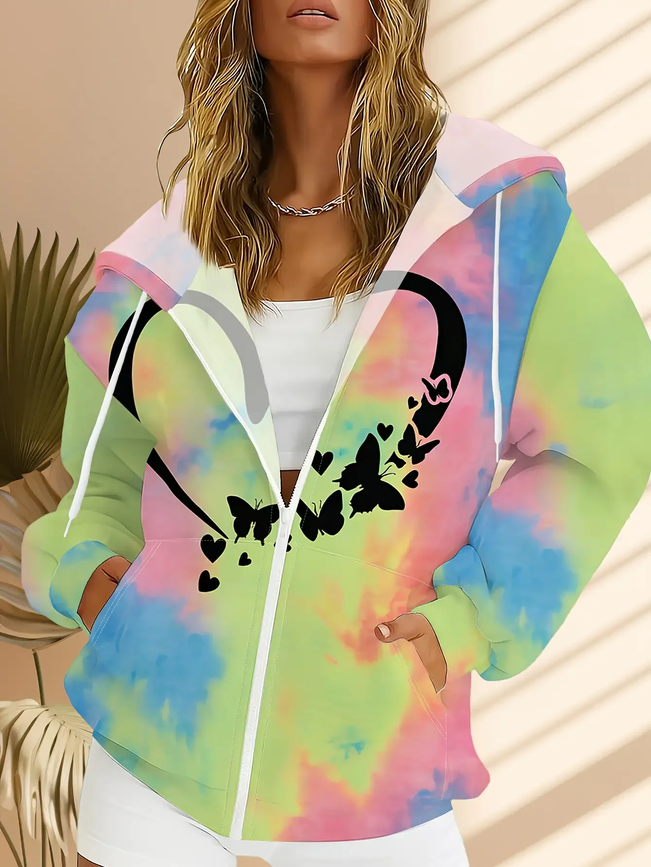 الخريف / الشتاء جديد الإنترنت المشاهير تنوعا معطف أزياء الفتيات هوديي المرأة نسيج مبهمة #4