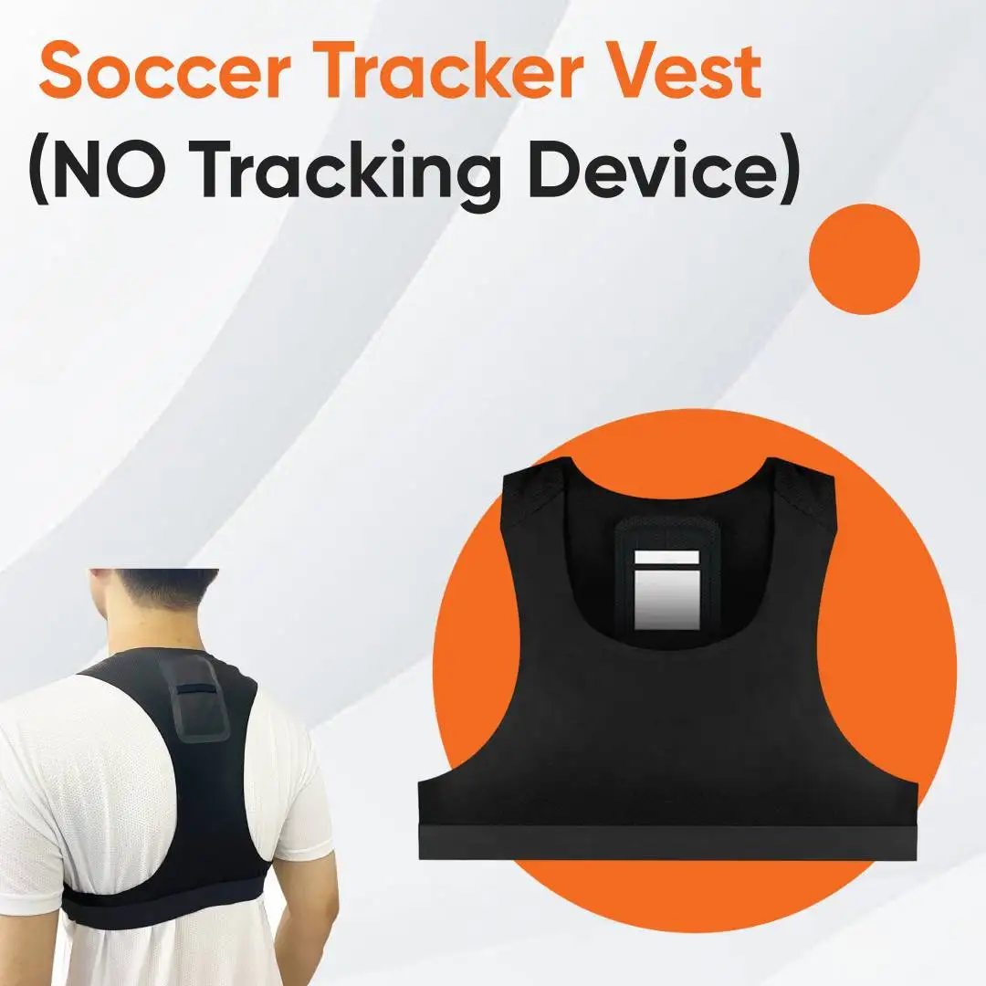 Football Performance Vest No Tracker for Activity Trackers Portable Breathable for Men, Women Multipurpose Soccer Training Vest