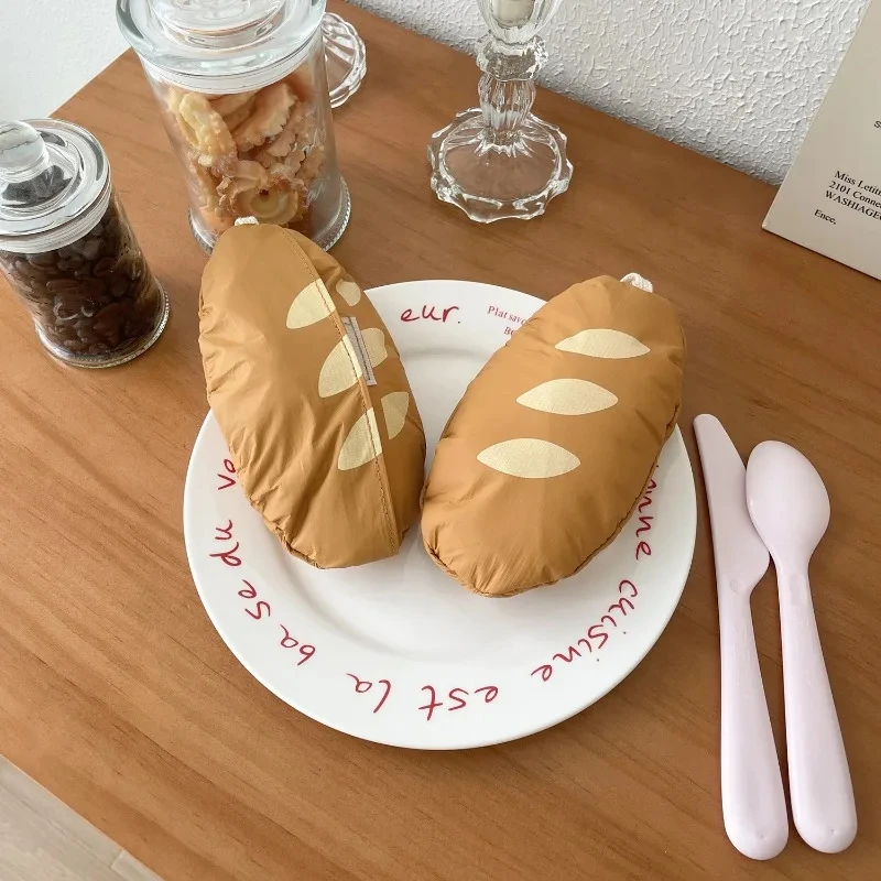 

Bread Shaped Reusable Shopping Bags Foldable Storage Bag Cartoon Eco Tote Portable Large Capacity Dharma Stick Shaped Handbag