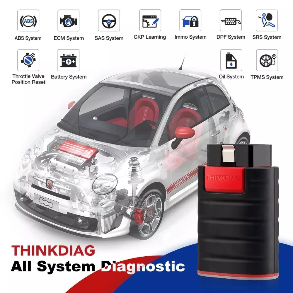 Thinkdiag BT OBD2 Scanner Automotivo OBD 2 TPMS Code Reader Car Easydiag Diagnostic Tool for DIY PK MK808