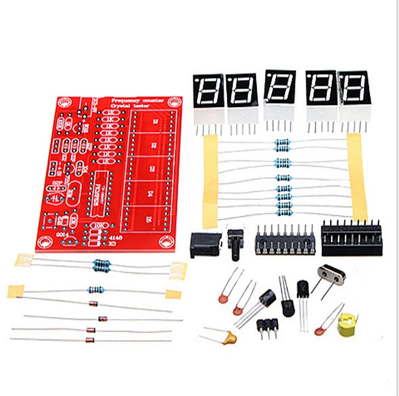 1Hz-50MHz frequency meter crystal oscillator measurement frequency measurement five digit Nixie tube display DIY kit