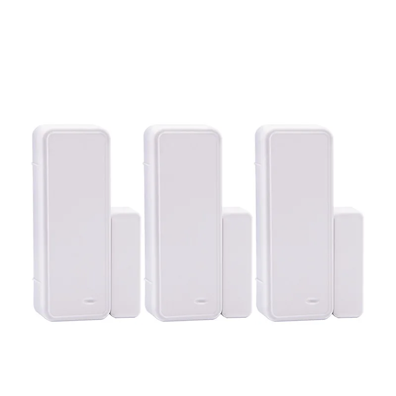 two way door and window sensor detector bateria alcalina operada interruptor magnetico wifi sistema de alarme gsm 433mhz pcs 01