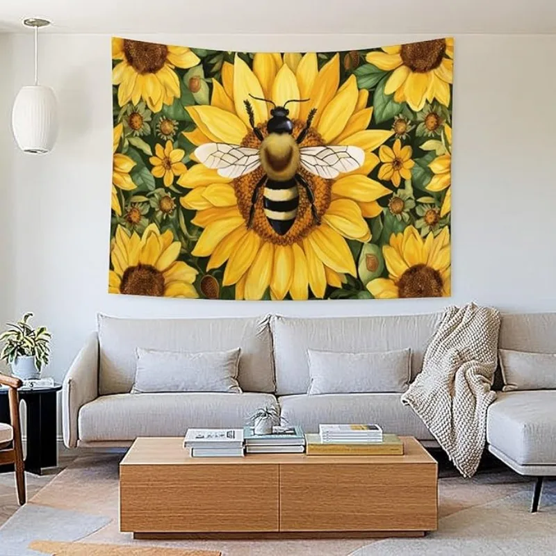 Bee on Sunflowers