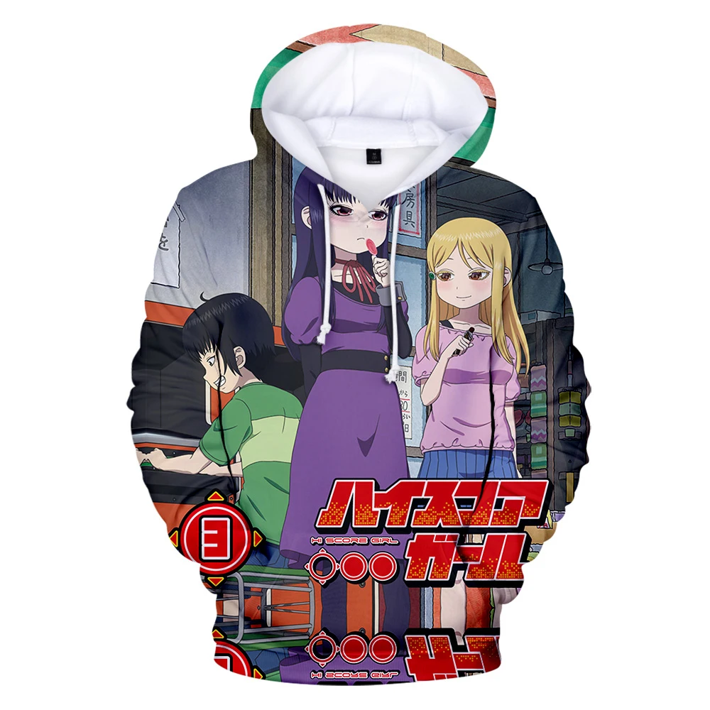 Fashion Cosplay High Score Girl Dash 3D printed Hoodies Sweatshirts Boys/Girls Sweatshirt Adult Child Popular Casual Pullovers