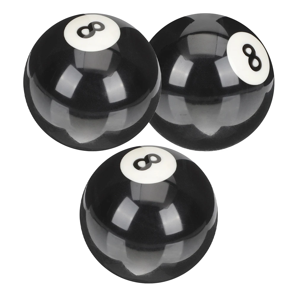 

3 Pcs Pool Billiard Balls Crystal Resin Replacement Cue Ball Wear-resistant Training Snooker Table Accessories