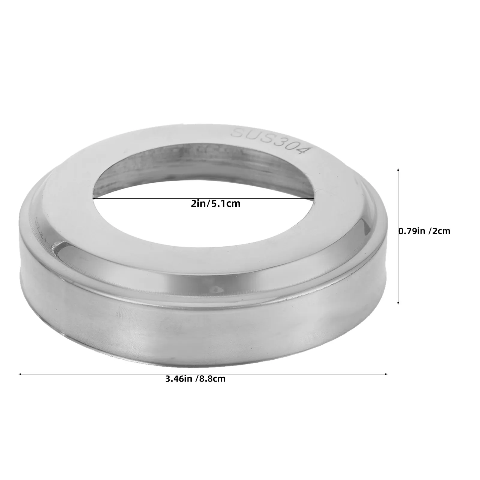 6 Pcs Swimming Pool Guardrail Cover Ladder Handrail Tubing Covers Escutcheon Plates Silver Caps for Inground