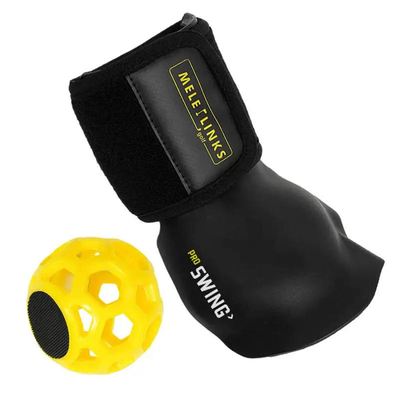 Entrenador de Swing de Golf portátil con tirantes para la muñeca, Corrector de postura de Swing de Golf, bolas de ayuda de entrenamiento, muñequera, entrenador de banda