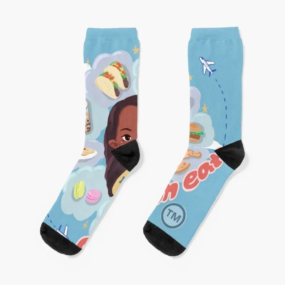 Chow On Eats Socks gifts Men's hip hop Hiking boots Woman Socks Men's