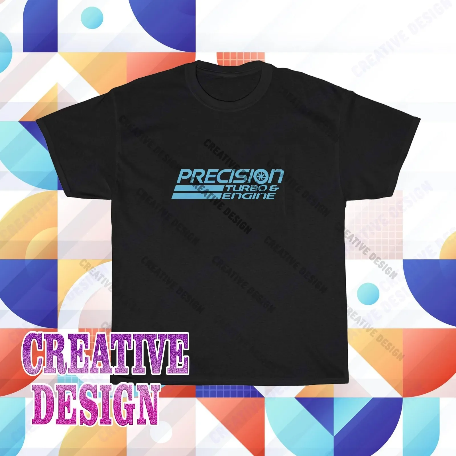 Precision Turbo Engine Logo T- Shirt Funny Size S to 5XL