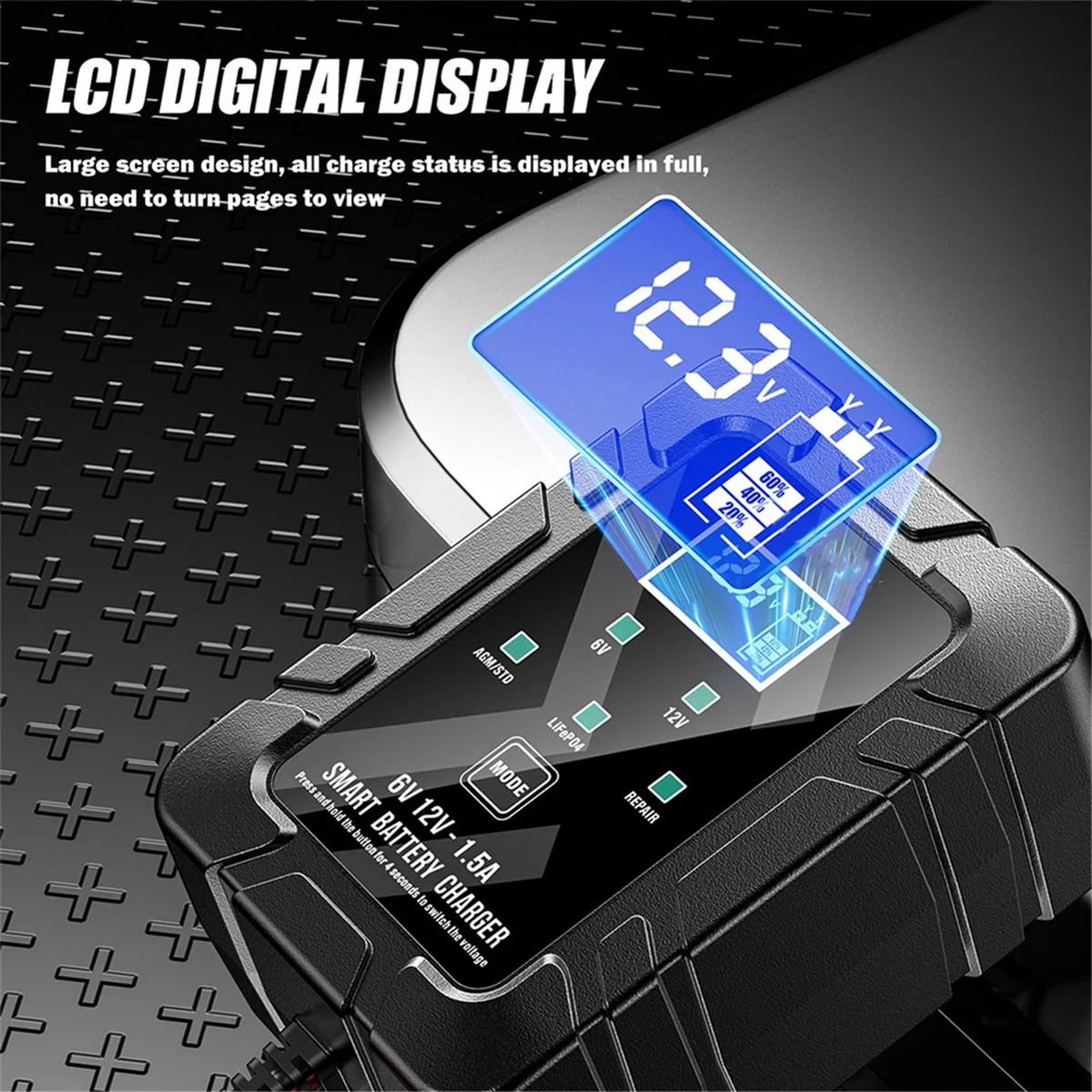 

M53K_Smart Автомобильный аккумулятор для обслуживания аккумулятора, зарядное устройство с вилкой европейского стандарта