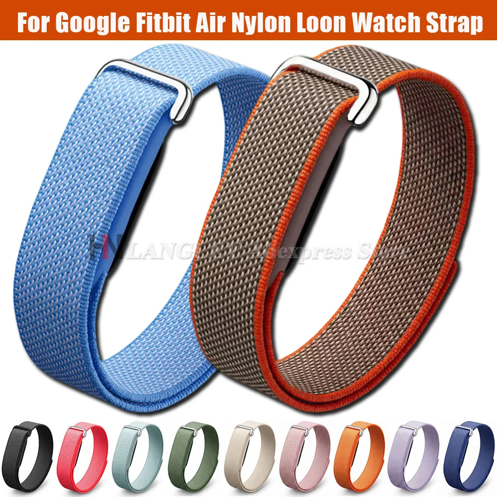 Nylon Loop Strap for Google Fitbit Air Smartwatch Accessories Sport Breathable Men Women Watch Bracelet Correa Replacement Bands