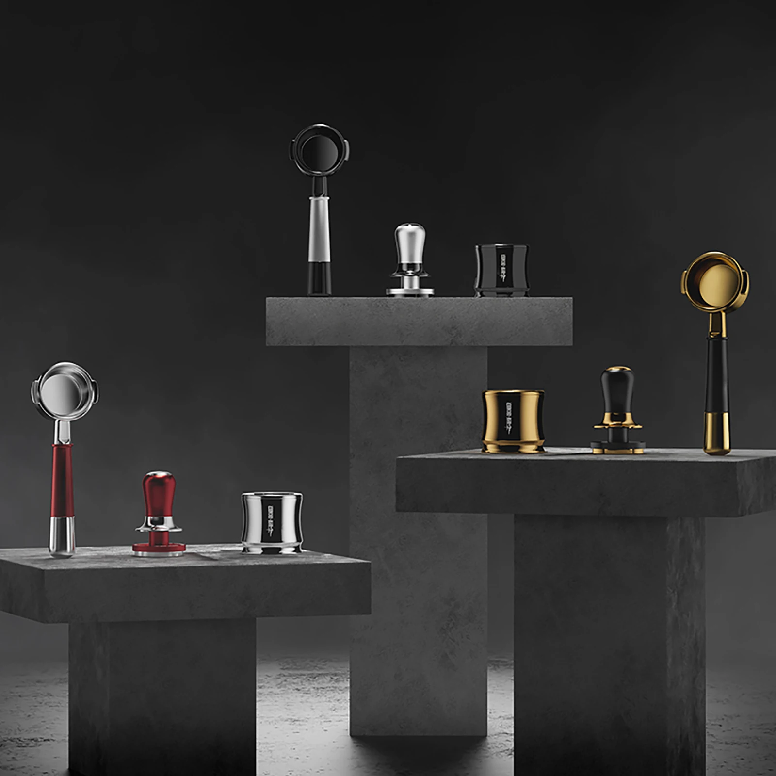 MHW-3BOMBER Flowlight Series 58.35MM Coffee Tamper 30lb Constant Pressure Stainless Steel Espresso Coffee Series Barista Tools
