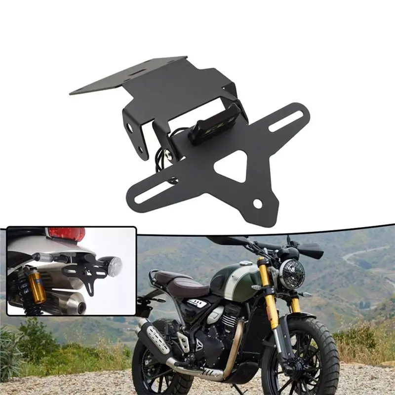 

License Plate Holder LED Light Fender Eliminator Kit For Speed400x Scrambler 400 X Rear Tail Tidy Accessories