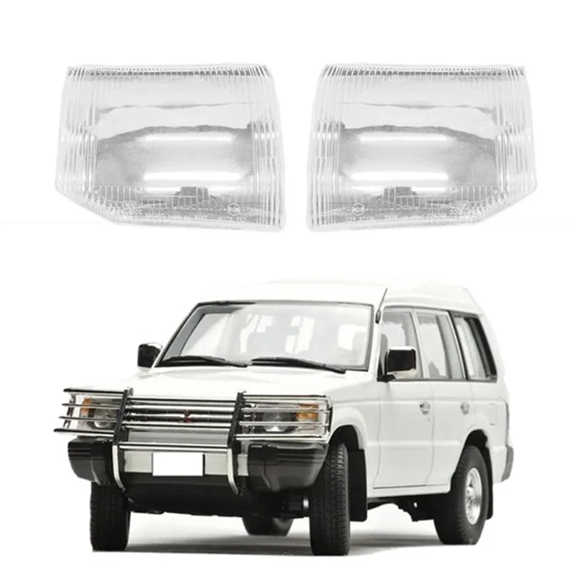 Car Right Headlight Shell Lamp Shade Transparent Lens Cover Headlight Cover for Mitsubishi Pajero V31 V32 V33