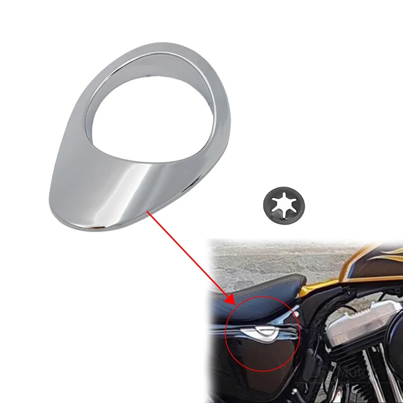 Right Side Covers Ring Tank Motorcycle For Sportster XL883 XL1200 Forty-Eight 2004-2022 Battery Fairing Cover