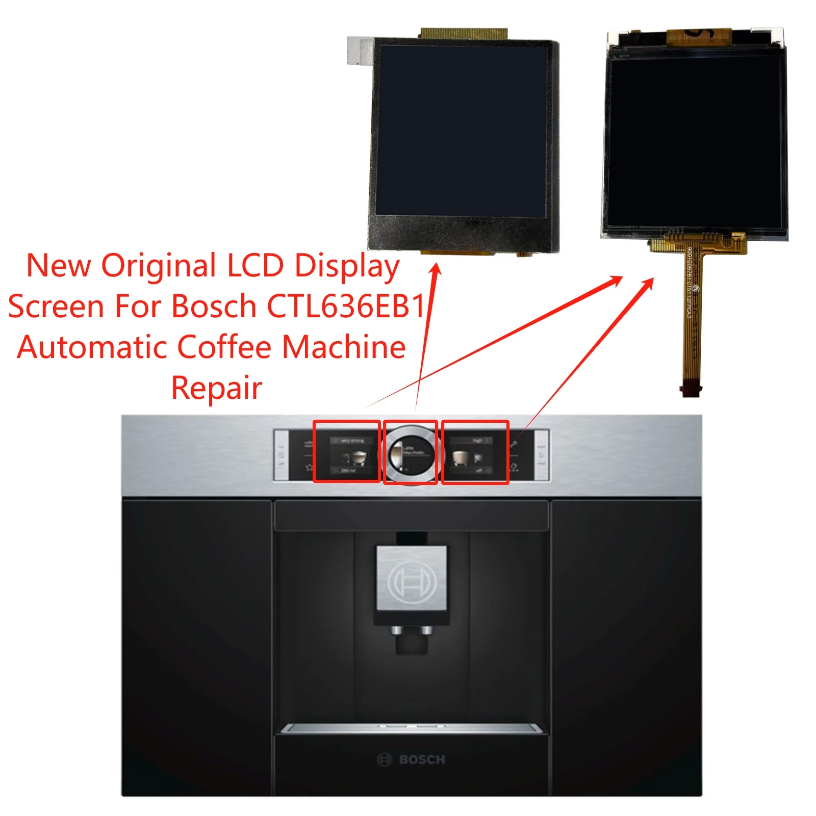 New Original LCD Display For Bosch CTL636EB1 CTL636EB6 CTL636ES1 CTL636ES6 CTL636ES6W Series Coffee Machine Replacement
