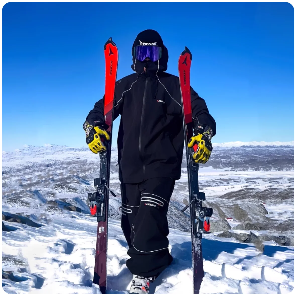 

RAWRWAR 2025 3L Hard Shell Ski Suit Set - 15K Waterproof Windproof Alpine Snowboard Gear for Men & Women Winter Sports