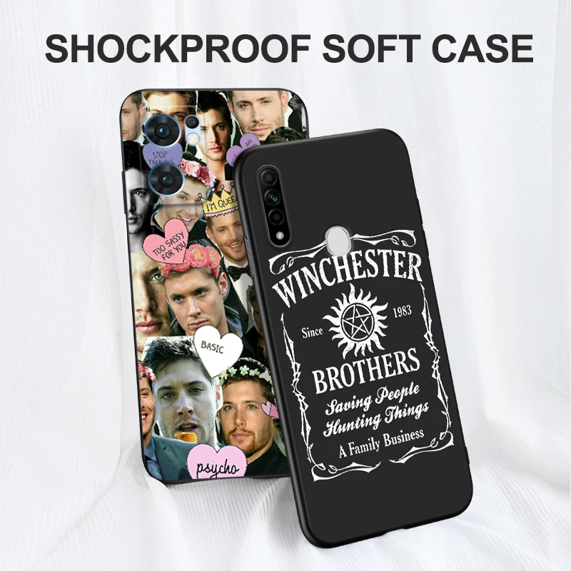 Black Tpu Case For Realme Q5 X XT X2 X3 Superzoom X50 V13 Q3i X7 PRO Ultra GT master edition Supernatural Jared Padalecki