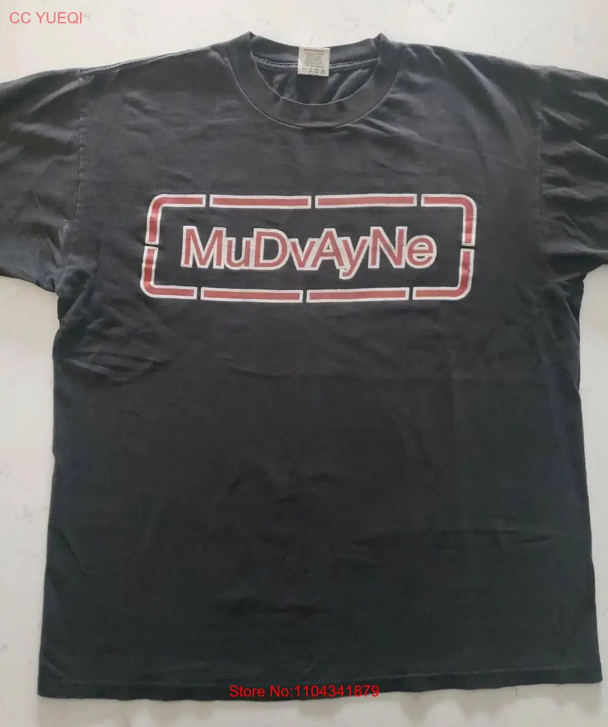 Mudvayne (2001) T-Shirt Black Short Sleeve Large USED Vtg