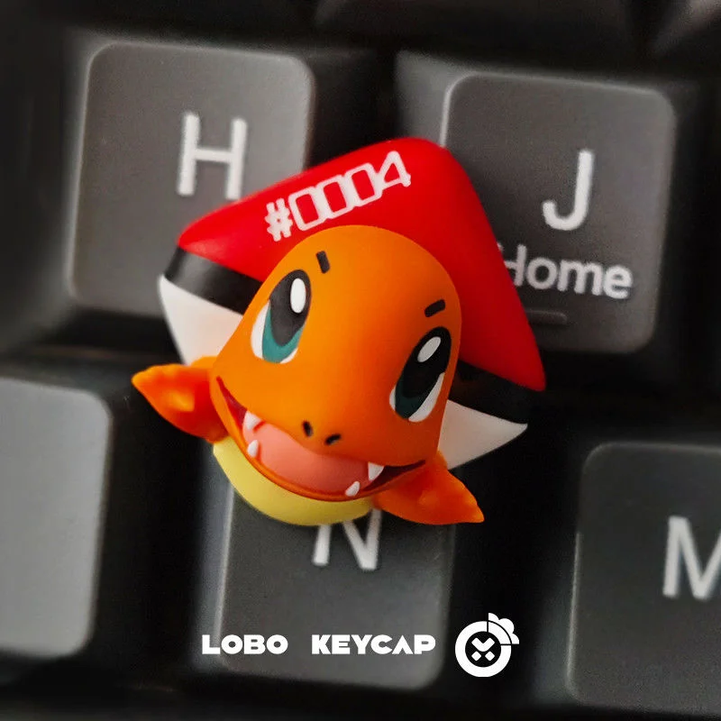 

New Pokemon Anime Pikachu Keycaps Charmander Resin Caps Handmade Custom Cartoon Keys Mechanical Keyboard Accessories Presents