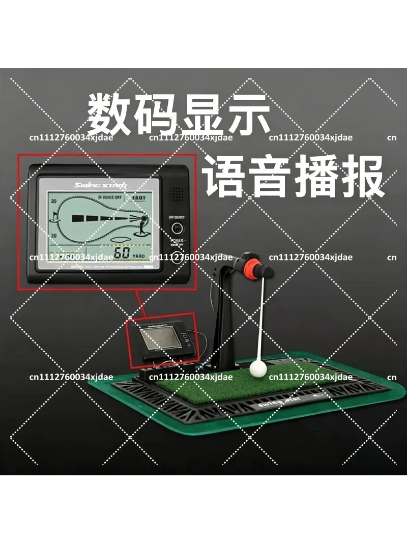 Golf Swing Trainer Indoor Practice Aid Exercise Equipment with Digital Display