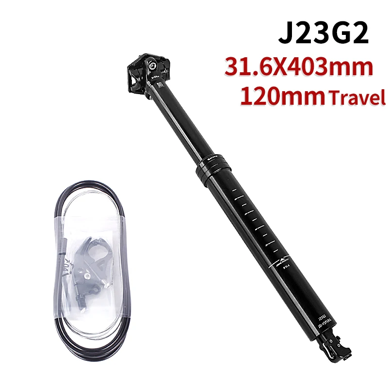 Tranz-x ドロッパーシートポスト 内部ケーブルルーティング 30.9mm